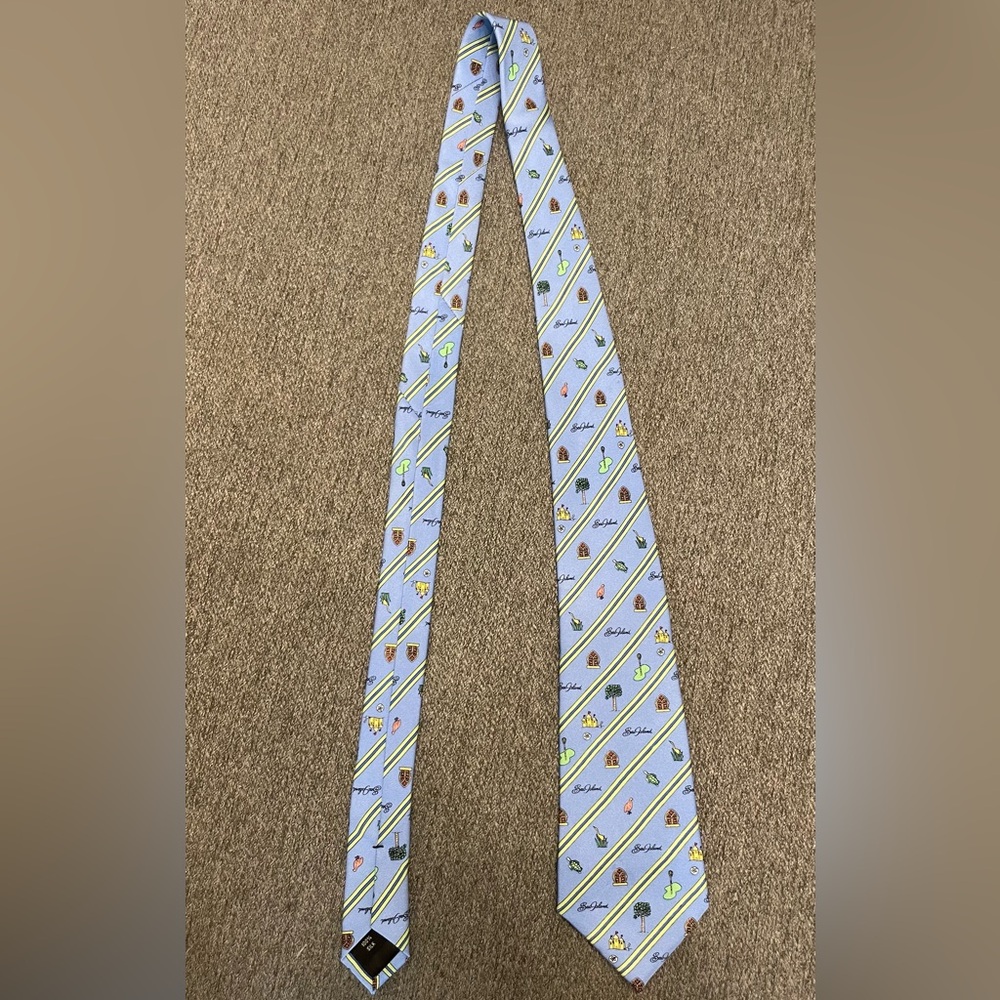 Sea Island youth patterned tie